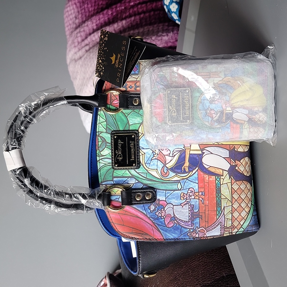 Loungefly Beauty & the Beast Crossbody & Wallet NWT